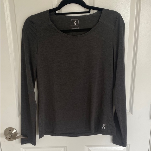 On Running Dark Gray Performance Long Sleeve T-Shirt Size Small - Picture 1 of 10